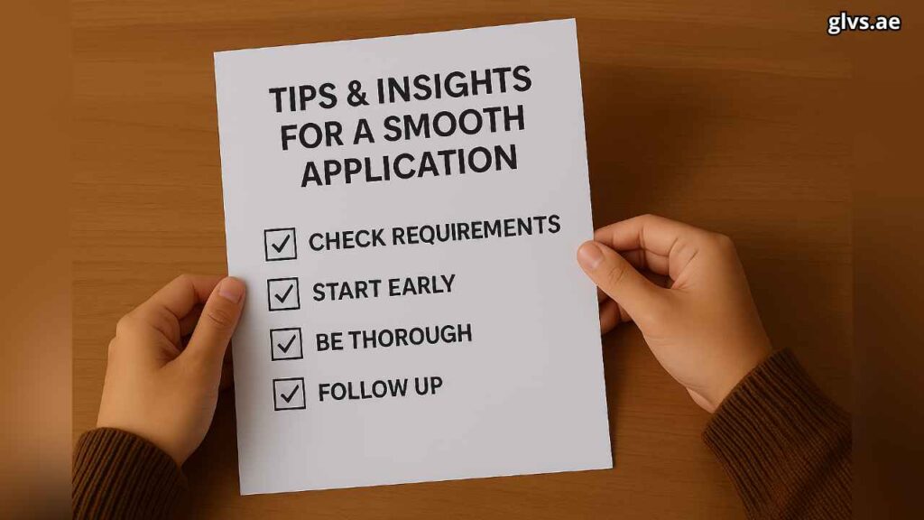 Tips & Insights for a Smooth Application